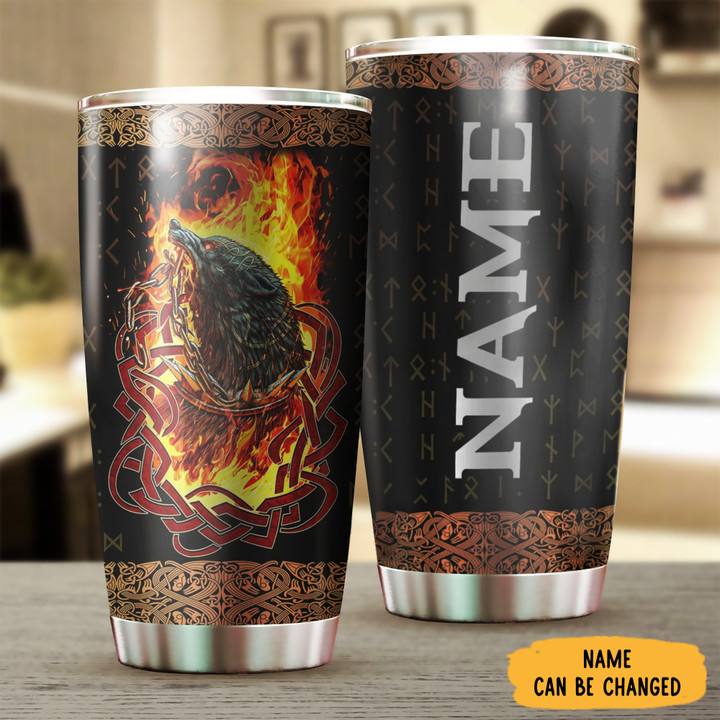 Personalized Wolf Vikings Tumbler Best Tumbler Cups Birthday Gift For Male Friend
