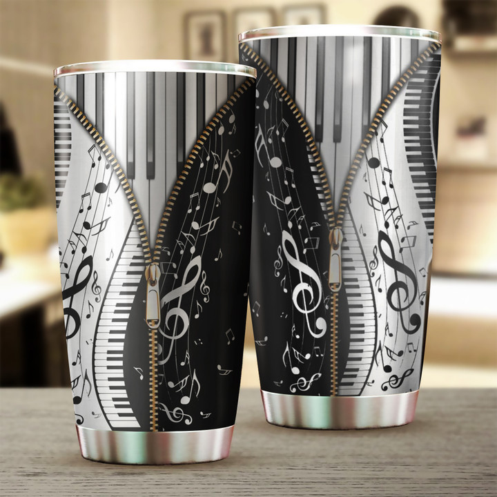Piano Inside Zip Up Tumbler Piano Lover Music Tumbler Gifts For Pianist
