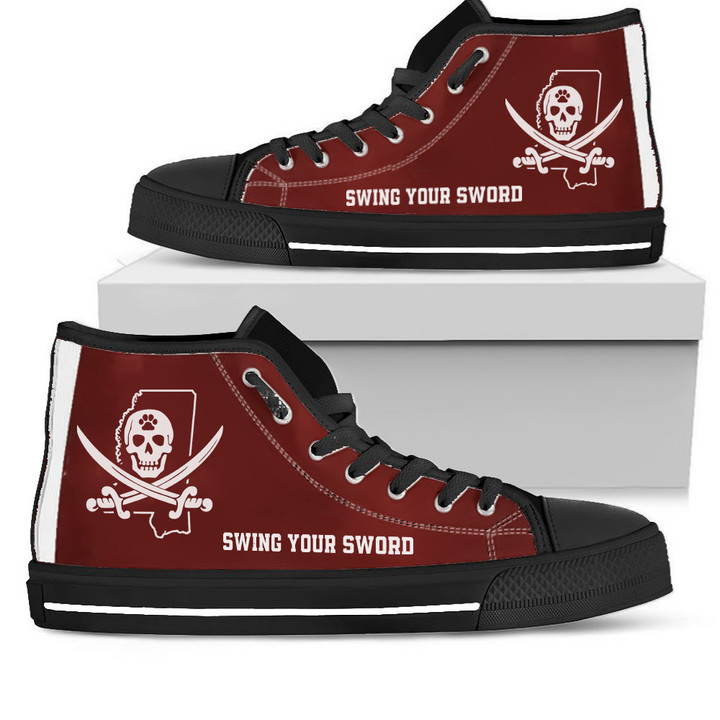 Mississippi State Pirate High Top Shoes Your Sword Shoes Shoes Football Gifts