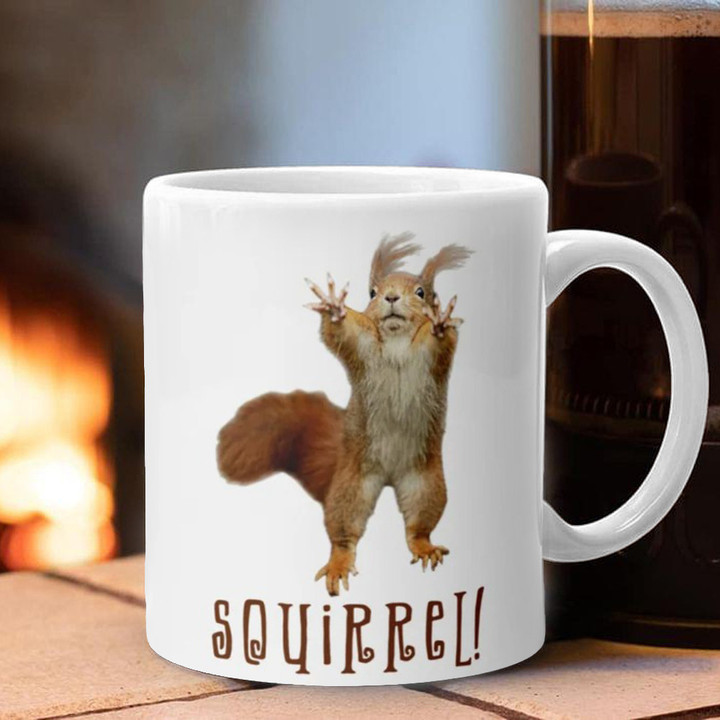 ADHD Squirrel Mug Unique Funny Animal Mugs Gifts For Squirrel Lovers