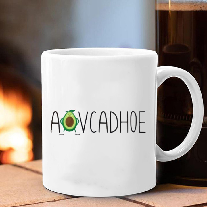 Avocadhoe Mug Avocado Lovers Vegan Coffee Mug Cool Gift Ideas For Teens