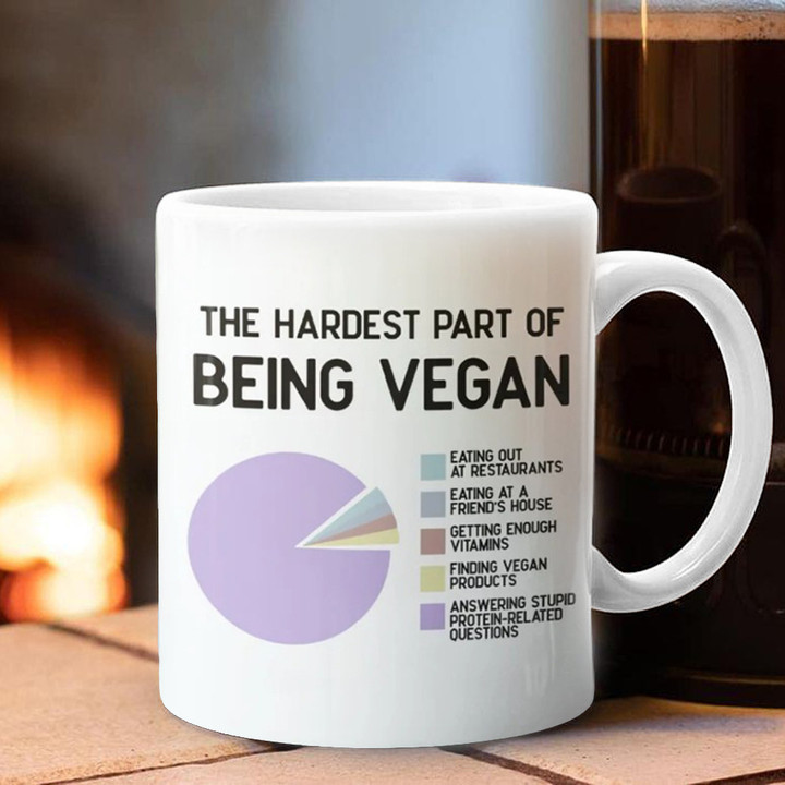 The Hardest Part Of Being Vegan Mug Vegan Definition Funny Mugs Gifts For Vegetarians