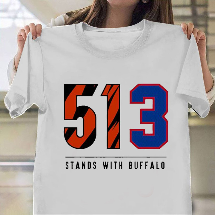 513 Stands With Buffalo Shirt Damar Hamlin T-Shirts Gifts For Football Lovers