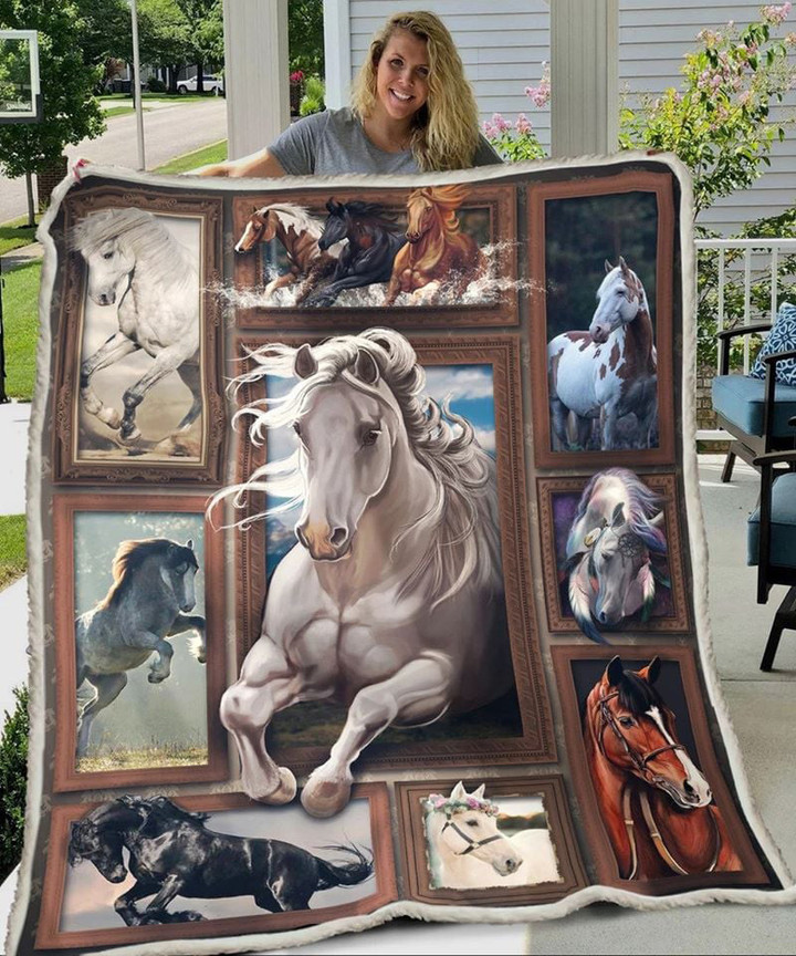 Horses Blanket Horses Lovers Decorative Throw Blankets For Bed Gifts