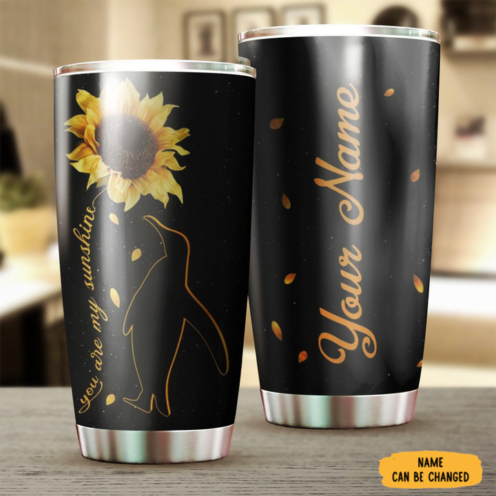 Customized You Are My Sunshine Tumbler Penguin Lover Personalized Tumbler Gifts