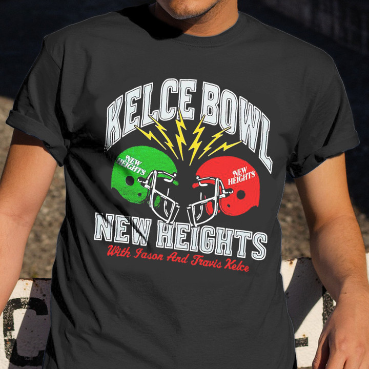 Kelce Bowl Shirt Apparel Kelce Bowl New Heights T-Shirt Football Fan Gift Ideas