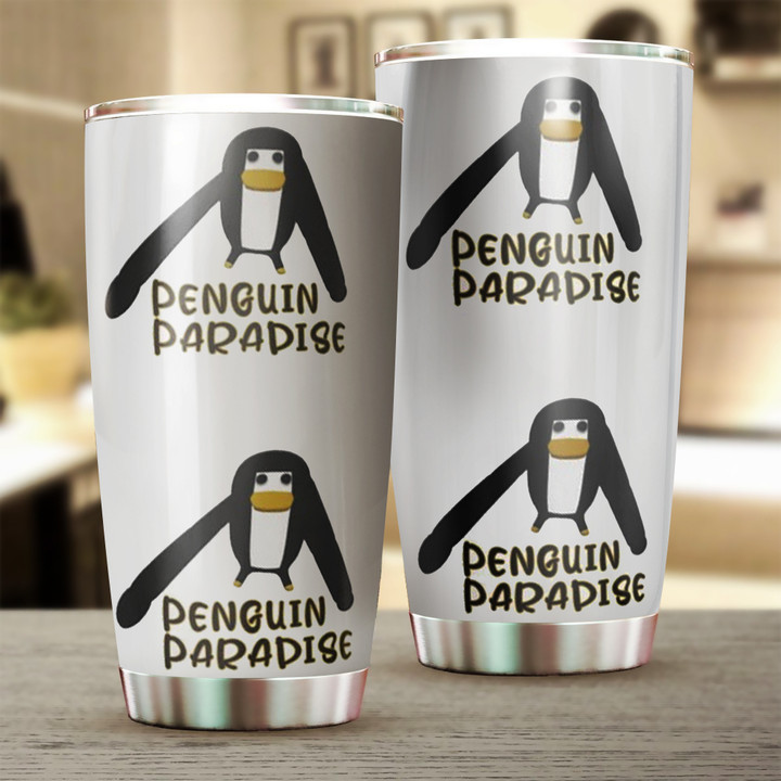 Penguin Paradise Tumbler Penguin Lovers Insulated Tumbler Gift For Friends