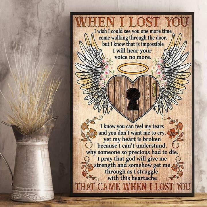 When I Lost You That Came When I Lost You Poster Remembrance Wall Art Home Decorations