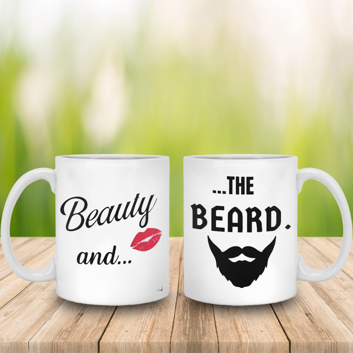 Beauty And The Beard Mug Couples Coffee Mug Gifts For Valentine 2023