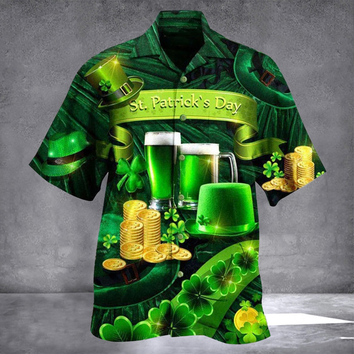 Happy St Patrick's Day Irish Hawaii Shirt For 2023 St Patrick's Day Party Clothing Gift