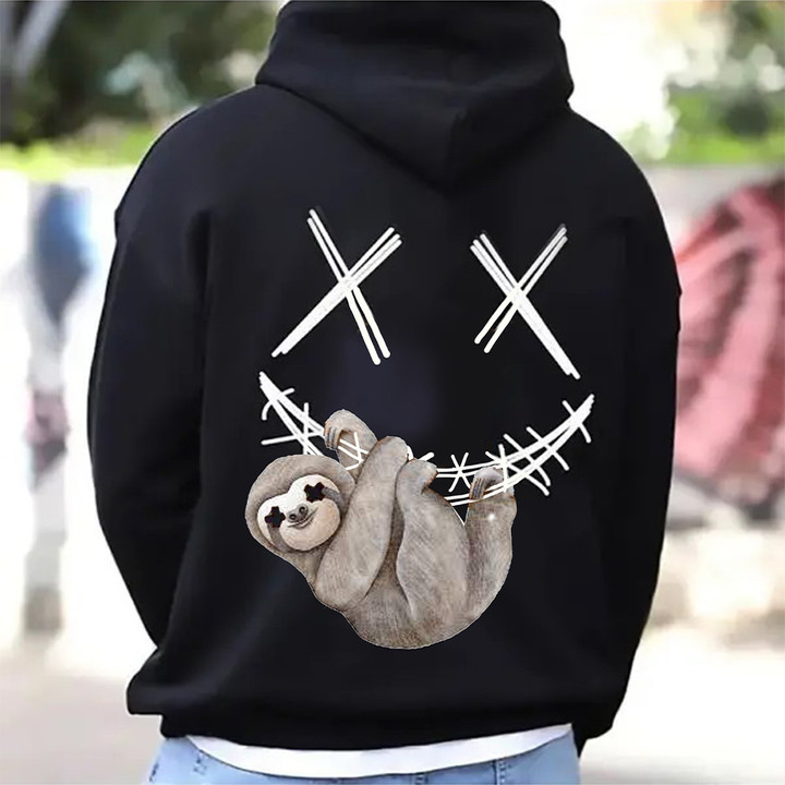 Sloth Hoodie Funny Design Sloth Clothing Best Gifts For Animal Lovers