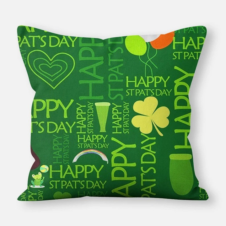 Happy Patrick's Day Pillow St Patrick's Pillow Home Decor Gift Ideas