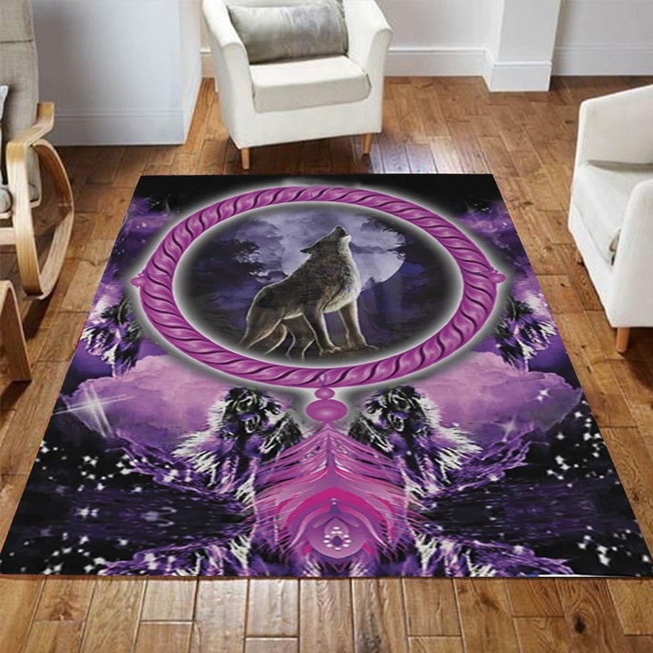 Wolf American Native Rug Native Pride Living Room Rugs House Decorations