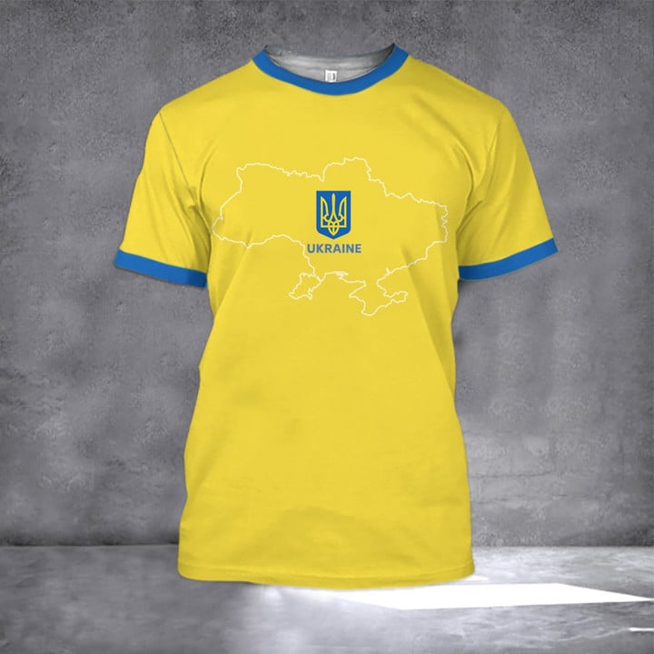 Stand With Ukraine Shirt Support Ukraine Map T-Shirt Gifts For Brother