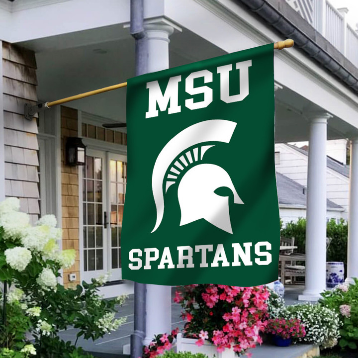 Spartan Strong Flag MSU Spartans Strong Support Michigan State University Merch