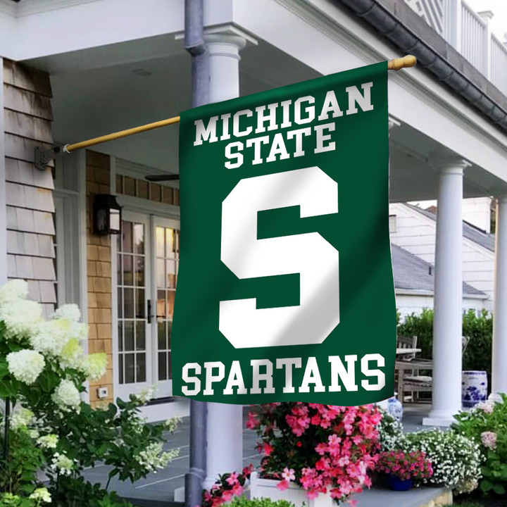 Spartan Strong Flag We Stand Support Michigan State MSU Spartans Strong Merch