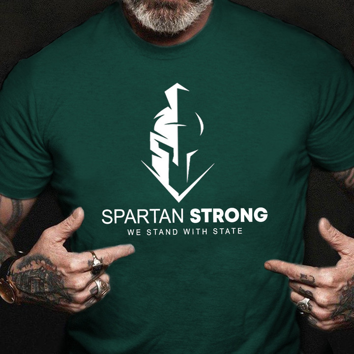 Spartan Strong Shirt We Stand With State Spartan Strong Tee Shirt