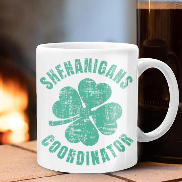 Shamrock Shenanigans Coordinator Mug St Patrick's Day Mug Gifts For Best Friends