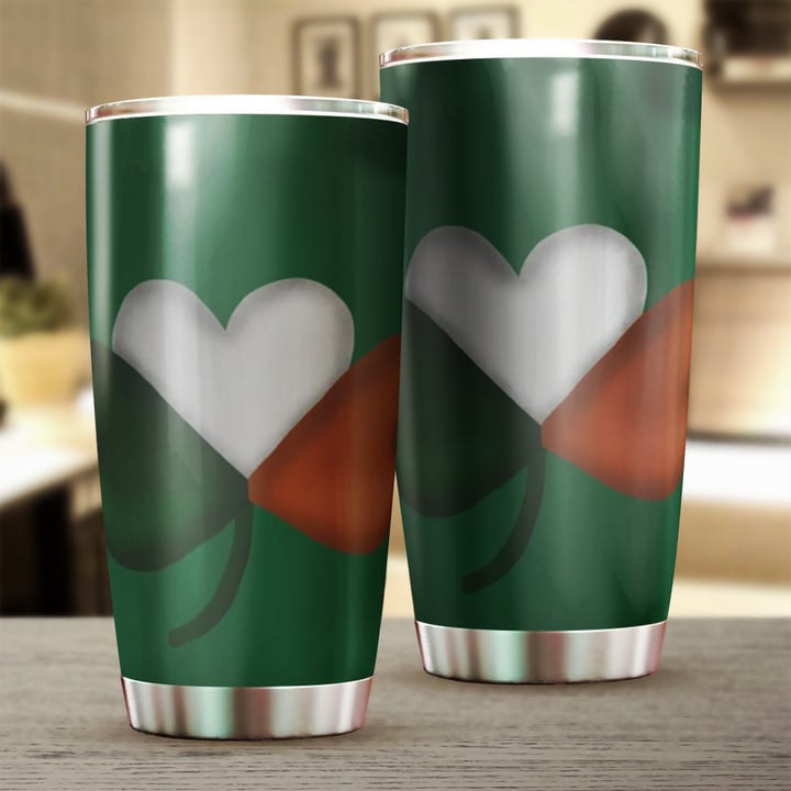 St Patrick's Day Irish Clover Tumbler March 17 Holiday Tumblers Good Gifts For Friends