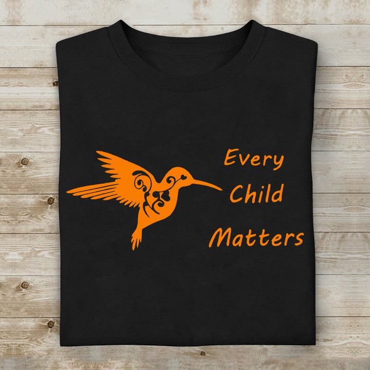 Every Child Matter Shirt Hummingbird Orange Shirt Day T-Shirts Gifts For Male Friends
