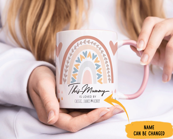 Personalized This Mommy Is Loved Mothers Day Mug Customized Great Mothers Day Gifts