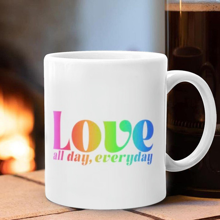 Love All Day Everyday Mug Valentines Coffee Mug Gifts For Boyfriend Girlfriend