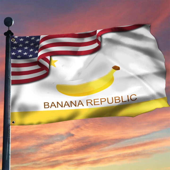 Banana Republic Flag And American Flag Banana United States USA Decora ...