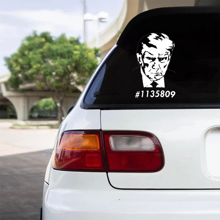 Donald Trump Mugshot Car Stickers 1135809 Trump Not Guilty Merch For MAGA Supporters