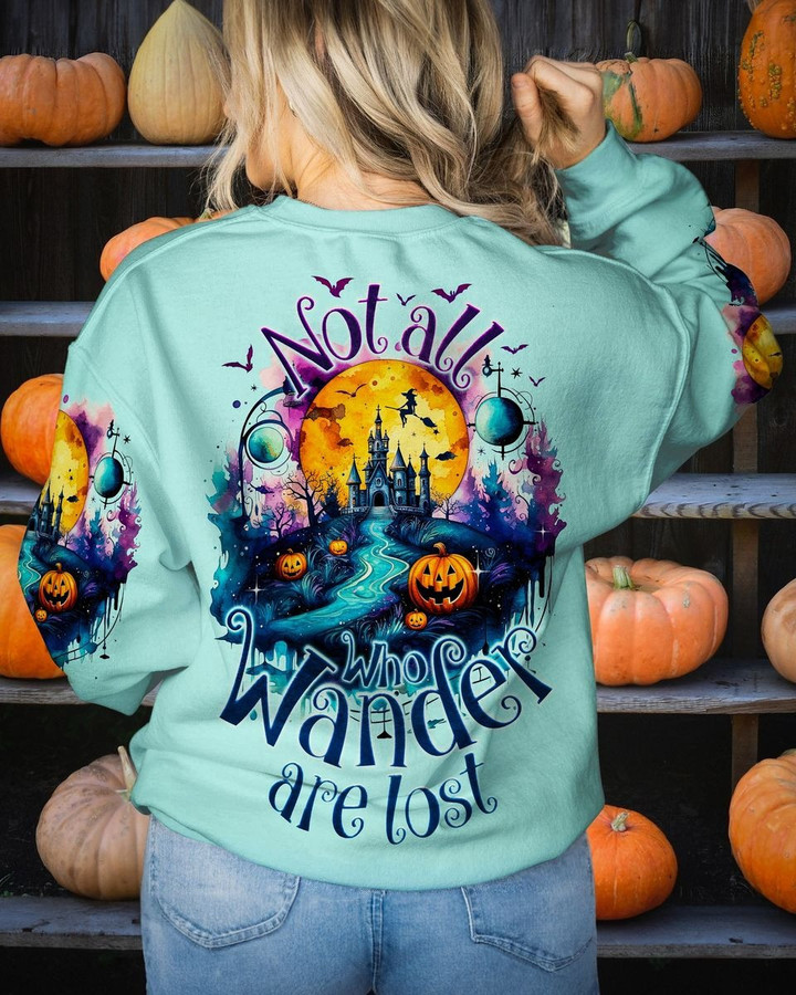 Not All Who Wander Are Lost Halloween Sweatshirt Cute Halloween Sweatshirts