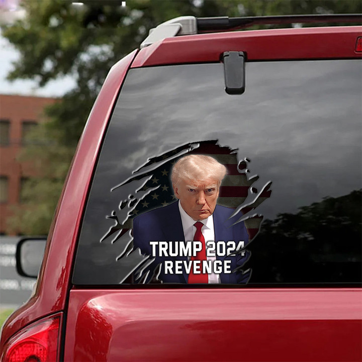 Donald Trump Mugshot Revenge Car Sticker Trump 2024 Merchandise MAGA Merch