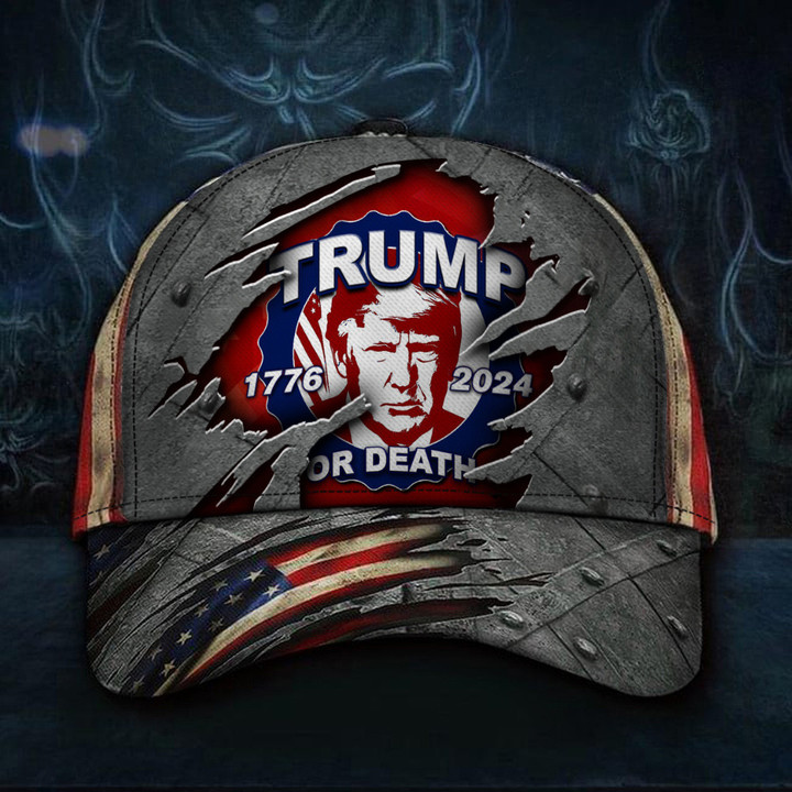 Donald Trump Hat 1776 2024 Trump Or Death Hat Trump Mugshot Merch MAGA Merchandise