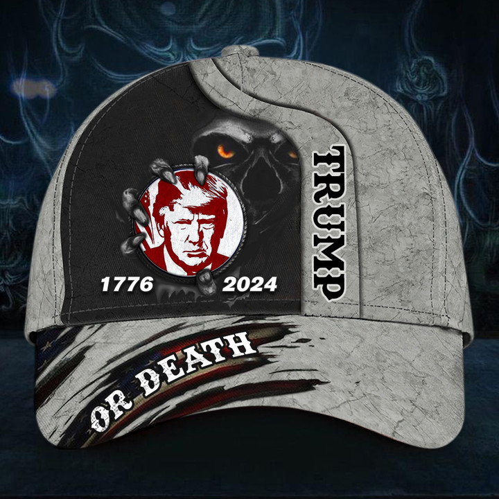 Trump Or Death Hat 1776 2024 Donald Trump Mug Shot Merch Political Campaign
