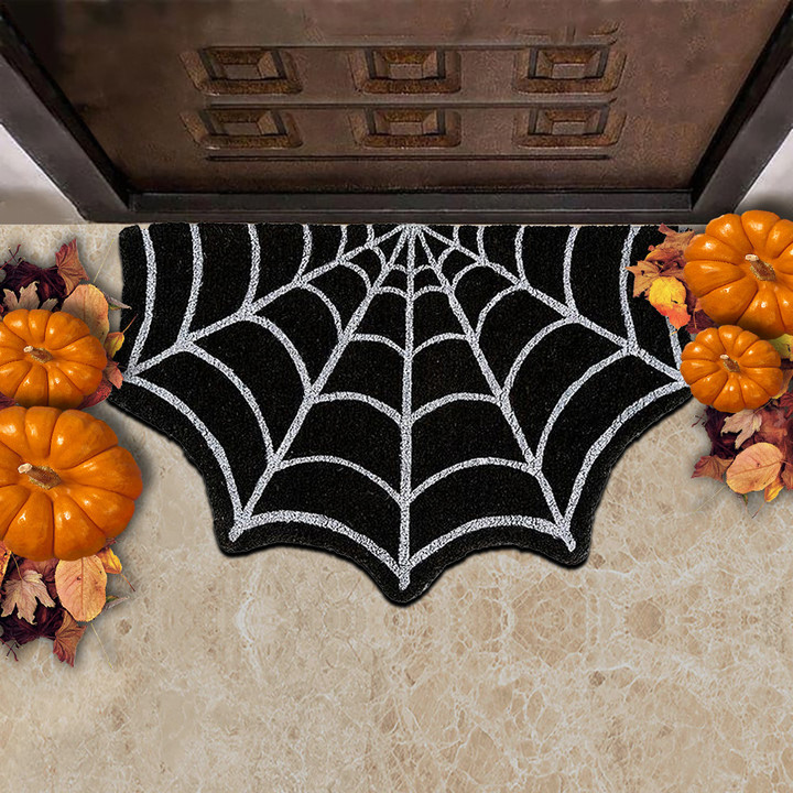 Spiderweb Doormat Entrance Indoor Door Mats Gifts For Halloween 2023