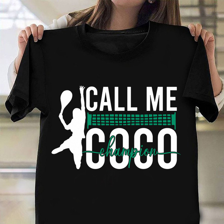 Call Me Coco Champion Shirt New Balance Coco Gauff Sabalenka Shirts Tennis Fan Gift