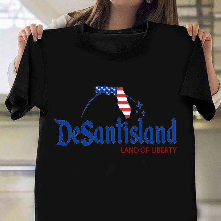 DeSantisland Land Of Liberty Shirt Support Gov Desantis 2024 Election Merchandise