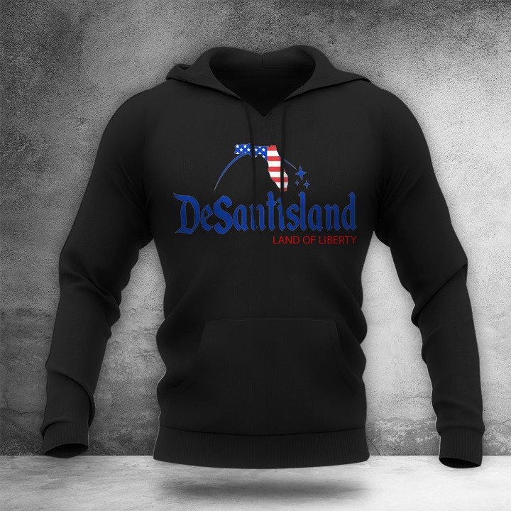 DeSantisland Land Of Liberty Hoodie Support Gov Desantis 2024 Election Merchandise