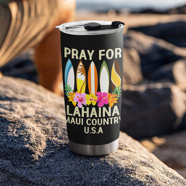 Maui Strong Tumbler Pray For Lahaina Maui Country USA Maui Strong Merch For Sale