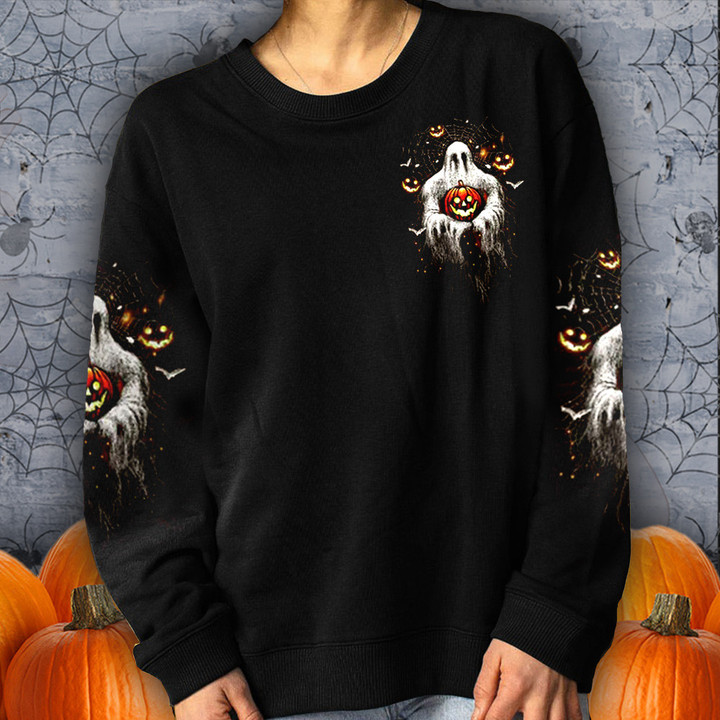 Ghost It's The Most Wonderful Time Of The Year Sweatshirt Womens Halloween Apparel Best Gifts
