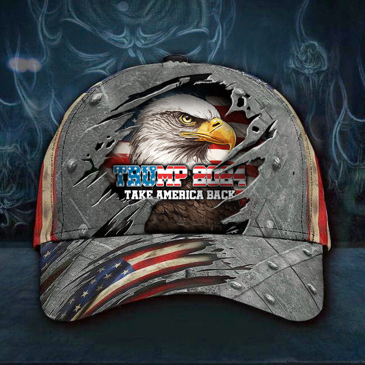 Trump 2024 Hat Take America Back Patriotic Eagle Trump Campaign Merchandise MAGA Merch