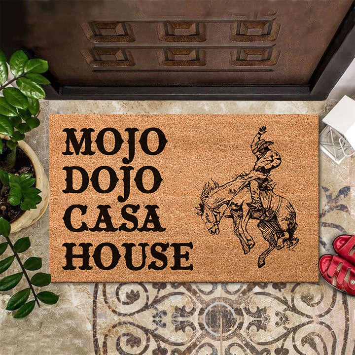 Mojo Dojo Casa House Doormat Cowboy Western Mojo Dojo Casa House For Sale