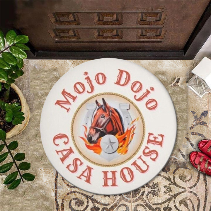 Mojo Dojo Casa House Doormat Horse Inside Front Door Mat Funny Doormat