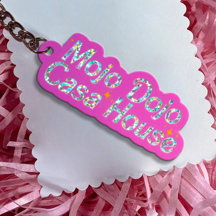 Mojo Dojo Casa House Keychain Funny Merch Keychain Accessories Gift Ideas For Fan