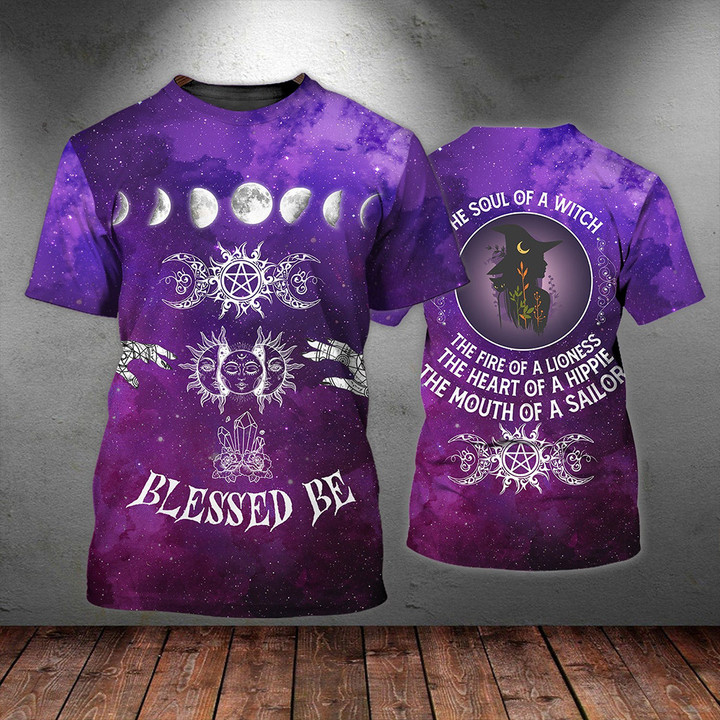 Bless Me The Soul Of A Witch Halloween T-Shirt Womens Halloween Witch Shirts Gift