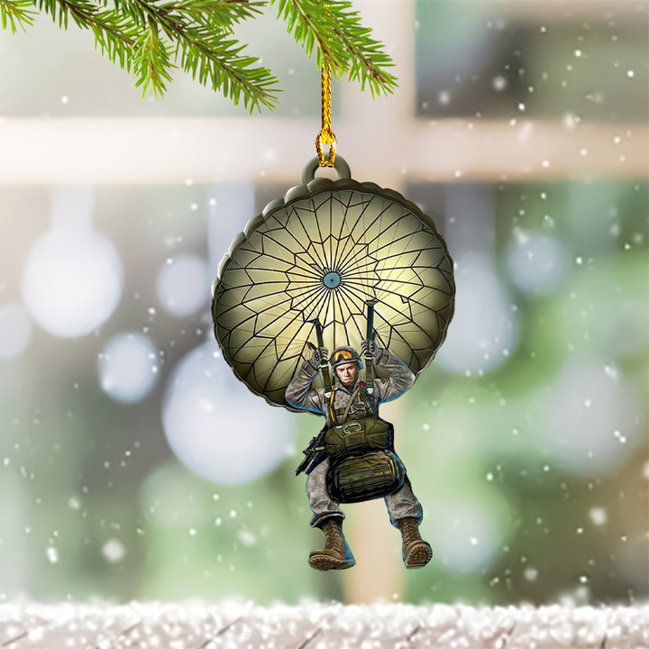Paratrooper Christmas Ornament Army Paratrooper Gifts Veterans Day Christmas Ideas