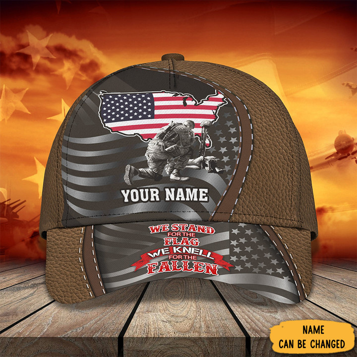 Custom Veteran Hat We Stand For The Flag And Kneel For The Fallen Veterans Day 2023 Gifts
