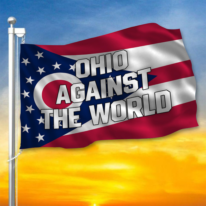 Ryan Day Ohio State Against The World Flag Ohio Against The World Flag Merch