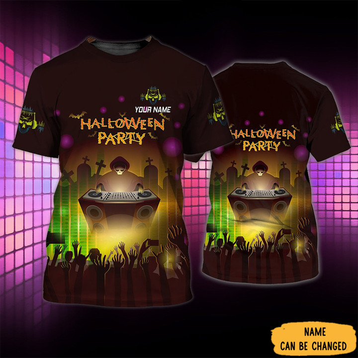 Personalized DJ Halloween Party Shirt DJ Related Halloween Party Gift Ideas