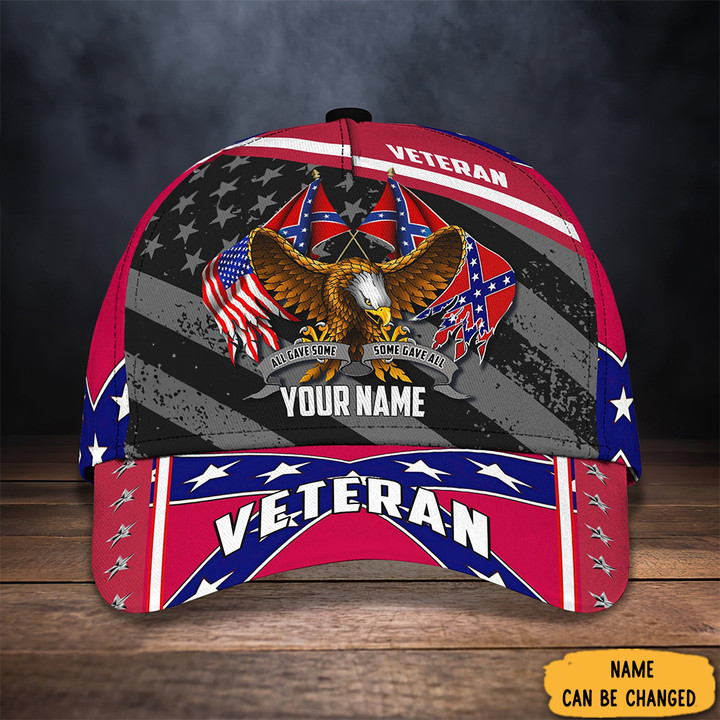 Personalized American Civil War Eagle Veteran Hat Mens Patriotic Hats Gifts For Veterans Dad