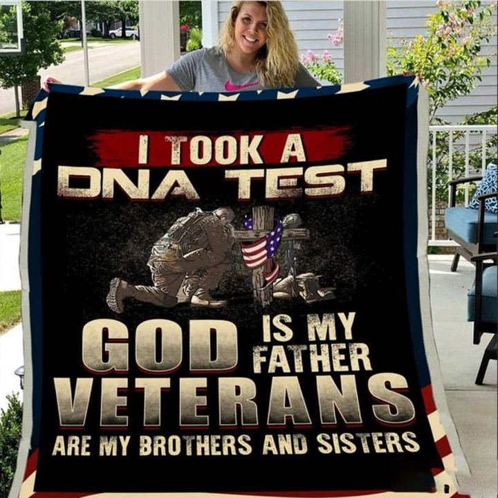 God Is My Father Veterans Are Brothers And Sisters Blanket Veteran Day 2023 Patriotic Blanket