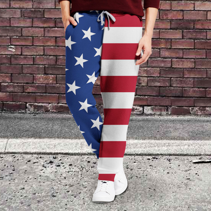 American Flag Pants Patriotic USA Long Pants For Men
